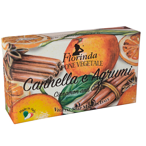 

FLORINDA Мыло Cannella e Agrumi / Корица и Цитрус 200.0, Мыло Cannella e Agrumi / Корица и Цитрус