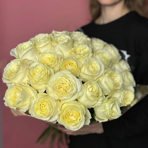 

GLOW FLOWERS Монобукет из 25 белых роз, Монобукет из 25 белых роз