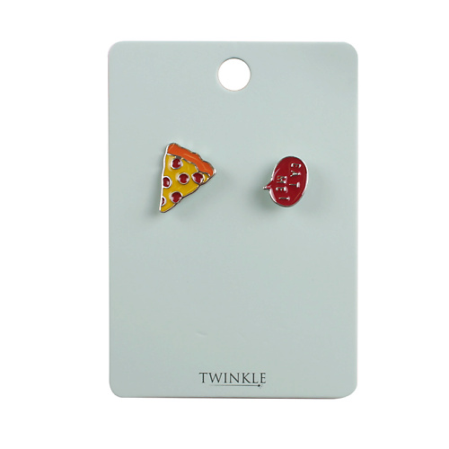 

TWINKLE Броши 2 шт. Pizza + Eat me, Броши 2 шт. Pizza + Eat me