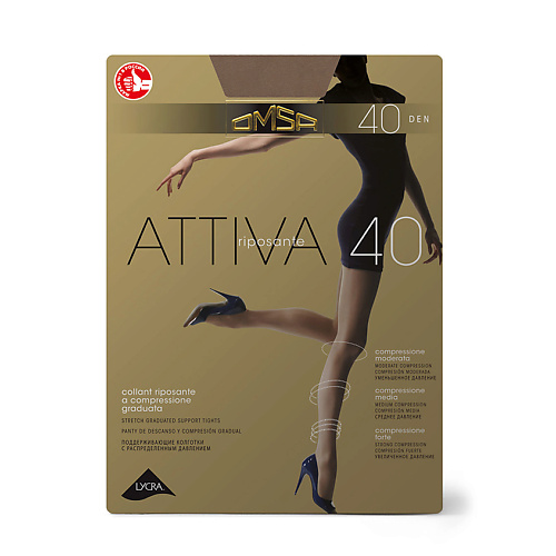OMSA Колготки 40 ден ATTIVA Daino 392₽
