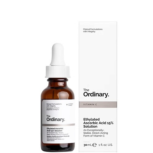 

THE ORDINARY Сыворотка с витамином C Ethylated Ascorbic Acid 15%, Сыворотка с витамином C Ethylated Ascorbic Acid 15%