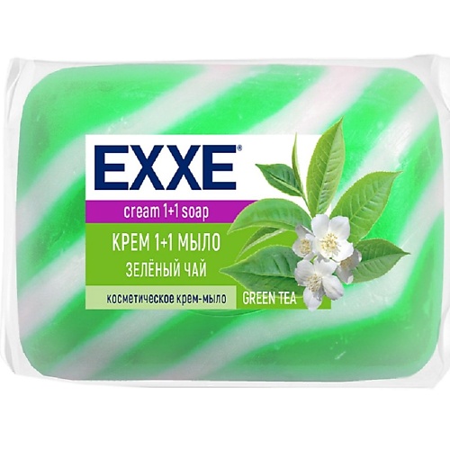 

EXXE Туалетное крем-мыло 1+1, зеленый чай 80.0, Туалетное крем-мыло 1+1, зеленый чай
