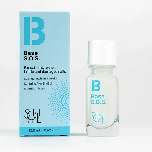 

SOULNAILS Базовый уход Base S.O.S., Базовый уход Base S.O.S.