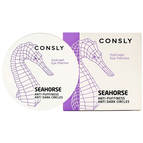 CONSLY Патчи для области вокруг глаз гидрогелевые с экстрактом морского конька Hydrogel Seahorse Eye Patches 1051₽
