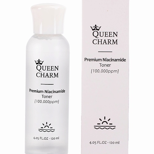 

QUEEN CHARM Тонер для выравнивания тона с ниацинамидом, Тонер для выравнивания тона с ниацинамидом