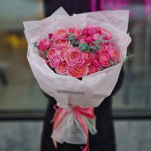 

KIWIGIFTS Букет цветов живые Розы кустовые, Букет цветов живые Розы кустовые