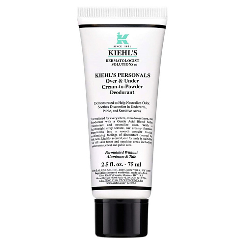 

KIEHL'S Кремовый дезодорант Over & Under Cream-to-Powder Deodorant, Кремовый дезодорант Over & Under Cream-to-Powder Deodorant