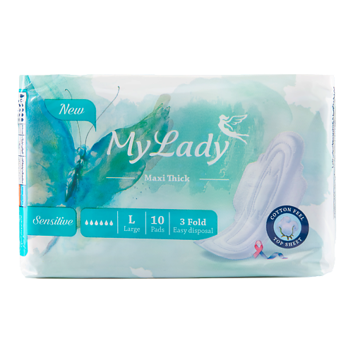 

MYLADY Утолщенные прокладки Maxi Sensitive L 10.0, Утолщенные прокладки Maxi Sensitive L