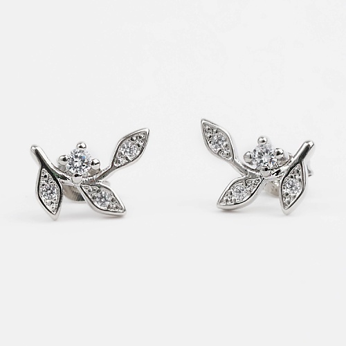 

SHINE & BEAUTY Серьги-гвоздики покрытые серебром с кристаллами Swarovski, Серьги-гвоздики покрытые серебром с кристаллами Swarovski