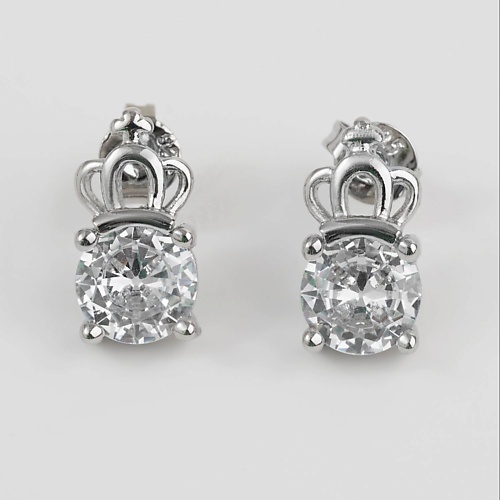 

SHINE & BEAUTY Серьги-гвоздики покрытые серебром с кристаллами Swarovski, Серьги-гвоздики покрытые серебром с кристаллами Swarovski