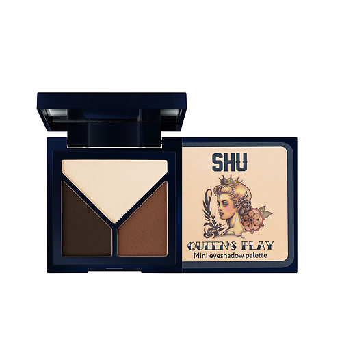 Тени для век SHU Мини палетка теней для век Queen's Play Palette Mini Eyeshadow Palette