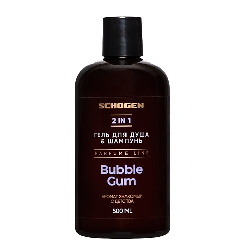 

SCHOGEN Гель для душа и шампунь для волос Bubble Gum 500.0, Гель для душа и шампунь для волос Bubble Gum