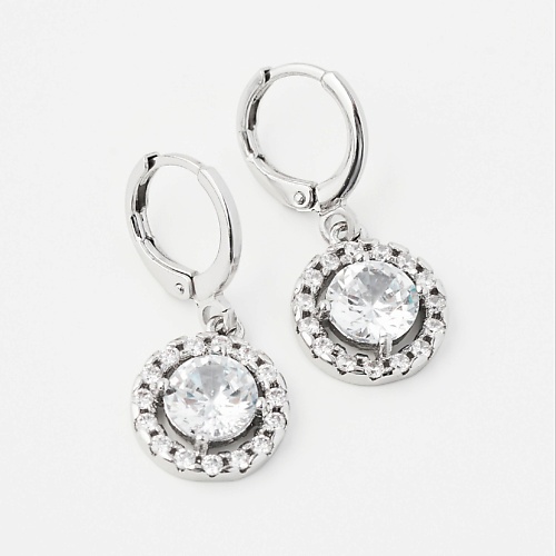 

SHINE & BEAUTY Серьги покрытые серебром с кристаллами Swarovski, Серьги покрытые серебром с кристаллами Swarovski