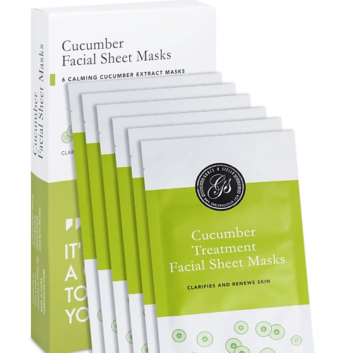 GRACE AND STELLA Маска тканевая для лица с экстрактом огурца 990₽