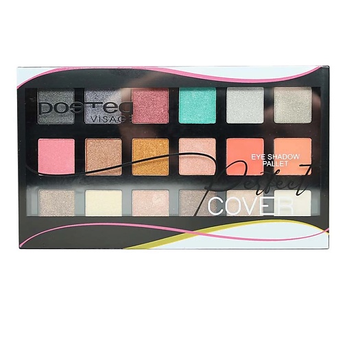 POETEQ Палетка теней Визаж Совершенное покрытие 18 цветов 568₽