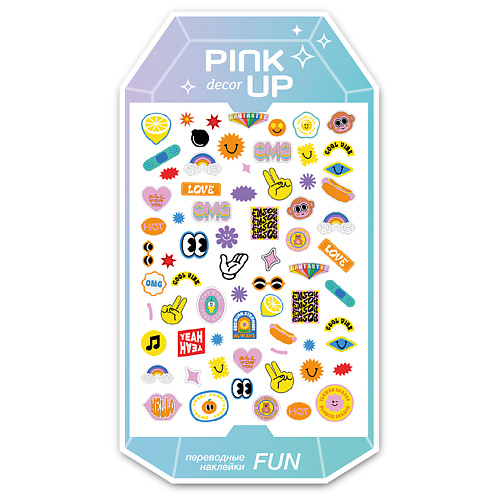 

PINK UP Наклейки для ногтей переводные DECOR FUN, Наклейки для ногтей переводные DECOR FUN