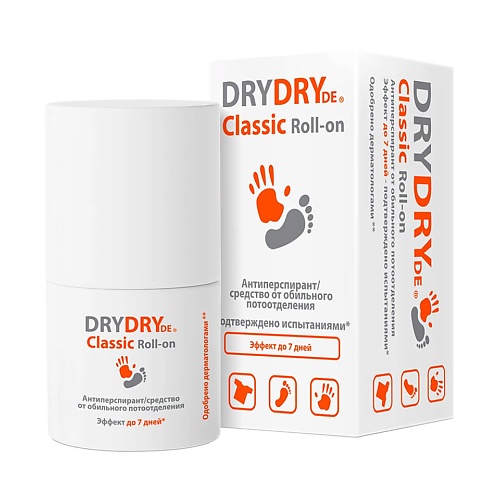 

DRY DRY Антиперспирант De Classic Roll-on, Антиперспирант De Classic Roll-on