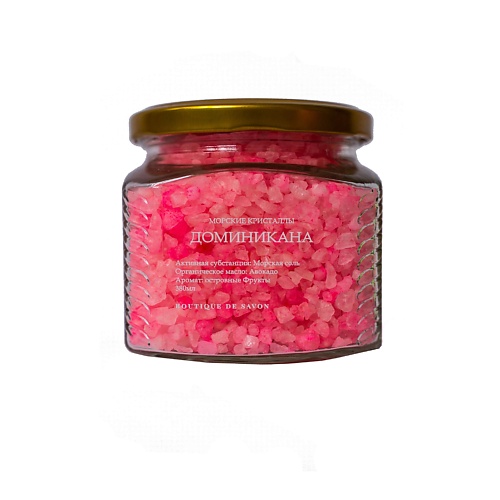 

BOUTIQUE DE SAVON Соль для ванны Доминикана 380.0, Соль для ванны Доминикана