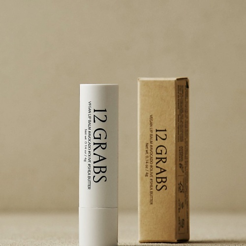 

12 GRABS Бальзам для губ VEGAN LIP BALM, Бальзам для губ VEGAN LIP BALM