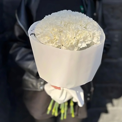

CITY FLOWERS Букет из Диантусов моно белые, Букет из Диантусов моно белые