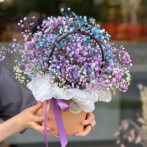 

KIWIGIFTS Букет цветов живые Гипсофилы, Букет цветов живые Гипсофилы