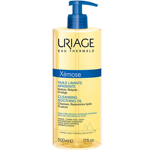 

URIAGE Ксемоз очищающее успокаивающее масло 500.0, Ксемоз очищающее успокаивающее масло