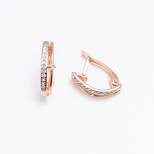 

SHINE & BEAUTY Серьги покрытые золотом с ювелирным стеклом PRECIOSA, Серьги покрытые золотом с ювелирным стеклом PRECIOSA