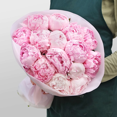 

STUDIO FLORISTIC Букет из 15 Пионов «Розовое Суфле», Букет из 15 Пионов «Розовое Суфле»