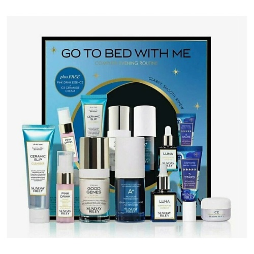 

SUNDAY RILEY Набор для вечернего ухода за кожей Go To Bed With Me Complete Evening Routine, Набор для вечернего ухода за кожей Go To Bed With Me Complete Evening Routine