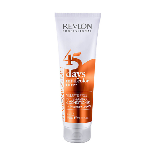 

REVLON Шампунь для рыжих волос 45 Days Total Color Care Intense Coppers, Шампунь для рыжих волос 45 Days Total Color Care Intense Coppers