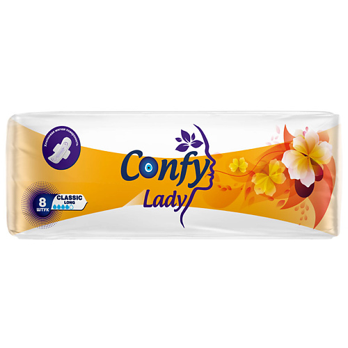 

CONFY LADY Прокладки гигиенические женские Classic Long, Прокладки гигиенические женские Classic Long