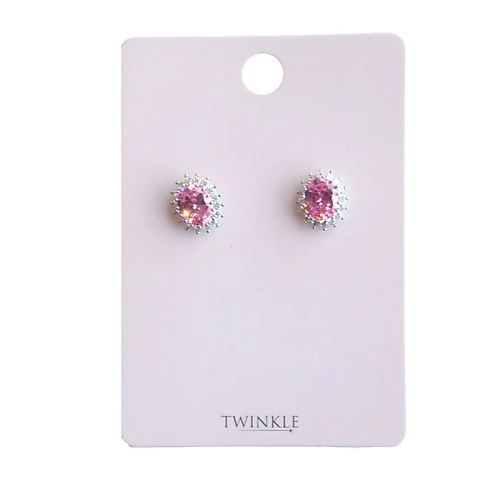 

TWINKLE Серьги Pink Stone, Серьги Pink Stone