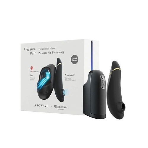 

WOMANIZER Набор для пар Pleasure Pair: ARCwave Ion + Womanizer Premium 2, Набор для пар Pleasure Pair: ARCwave Ion + Womanizer Premium 2