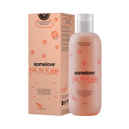 SOMELOVE Детский шампунь-гель для волос и тела PEACH PANTHER 250 1790₽