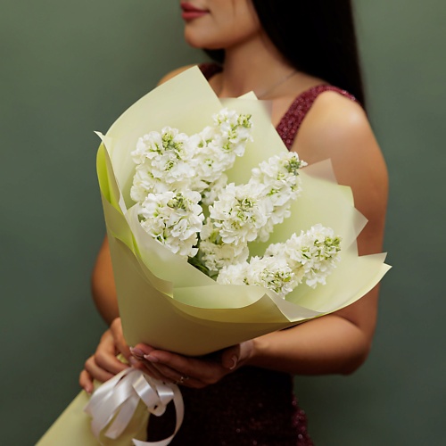 

БУКЕТНАЯ ЛАВКА 7 белых маттиол, 7 белых маттиол