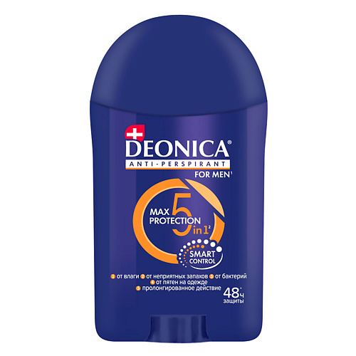 

Deonica FOR MEN Антиперспирант стик 5Protection, FOR MEN Антиперспирант стик 5Protection