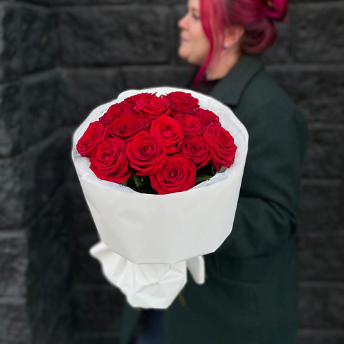 

CITY FLOWERS Букет "Моно красных роз", Букет "Моно красных роз"