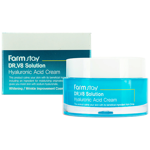 

FARMSTAY Крем для лица с гиалуроновой кислотой DR.V8 Solution Hyaluronic Acid Cream, Крем для лица с гиалуроновой кислотой DR.V8 Solution Hyaluronic Acid Cream