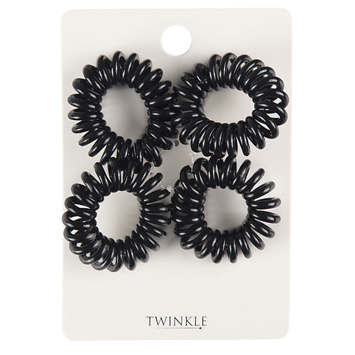 

TWINKLE Силиконовые резинки для волос Black, Силиконовые резинки для волос Black