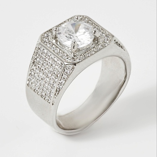 

SHINE & BEAUTY Кольцо покрытое серебром с кристаллами Swarovski, Кольцо покрытое серебром с кристаллами Swarovski
