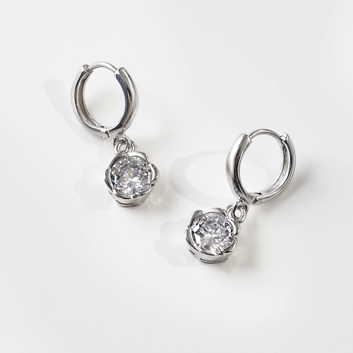 

SHINE & BEAUTY Серьги покрытые серебром с кристаллами Swarovski, Серьги покрытые серебром с кристаллами Swarovski