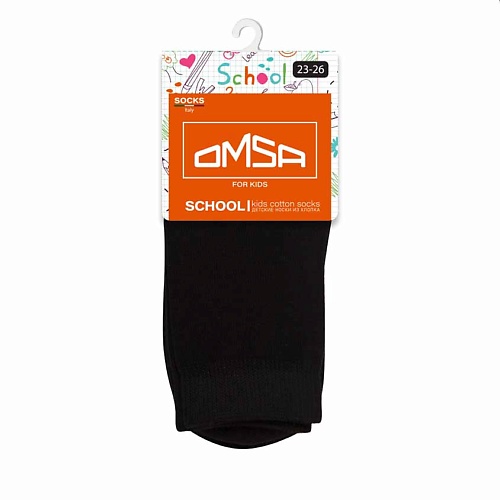 

OMSA Kids 21С03 Носки детские гладь Nero 0, Kids 21С03 Носки детские гладь Nero