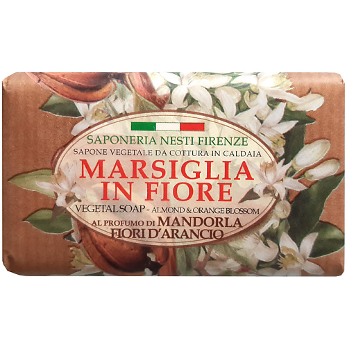 

NESTI DANTE Мыло Marsiglia In Fiore Almond & Orange Blossom, Мыло Marsiglia In Fiore Almond & Orange Blossom