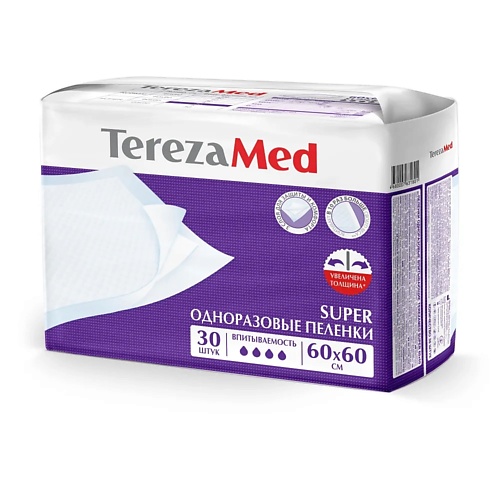  TEREZAMED Пеленки одноразовые Super 60x60 см 30.0