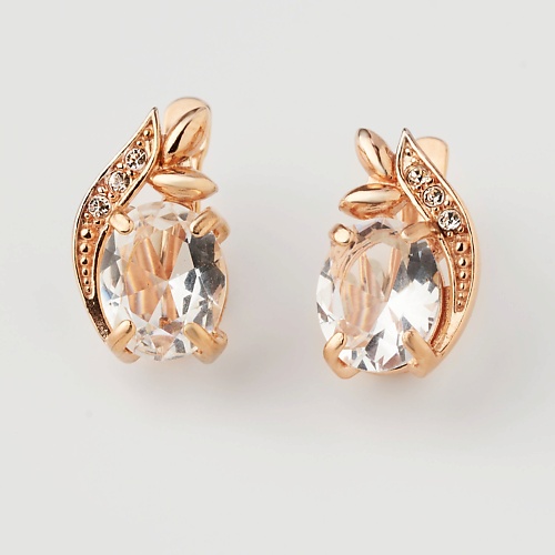 

SHINE & BEAUTY Серьги покрытые золотом с ювелирным стеклом PRECIOSA, Серьги покрытые золотом с ювелирным стеклом PRECIOSA