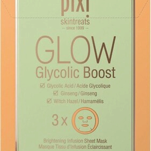 

PIXI Маски для лица Glow Glycolic Boost, Маски для лица Glow Glycolic Boost