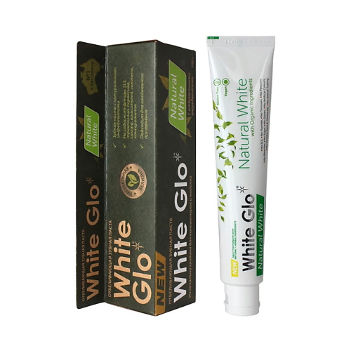 

WHITE GLO Зубная паста натуральная белизна, отбеливающая 100, Зубная паста натуральная белизна, отбеливающая