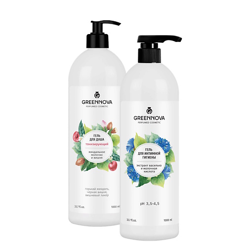 GREENNOVA Набор для душа увлажняющий 509₽