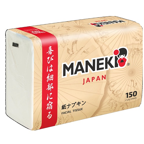 

MANEKI Салфетки бумажные KABI 2 слоя 150.0, Салфетки бумажные KABI 2 слоя