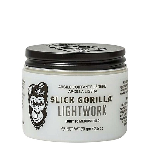 

SLICK GORILLA Глина для укладки волос подвижной фиксации Lightwork Ligth To Medium Hold, Глина для укладки волос подвижной фиксации Lightwork Ligth To Medium Hold